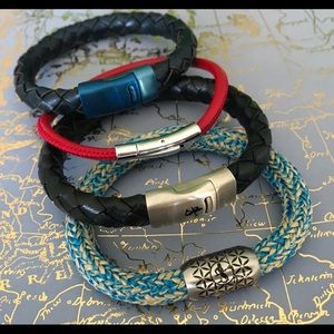 Bracelets. Leather and Rope. Clearance Collection